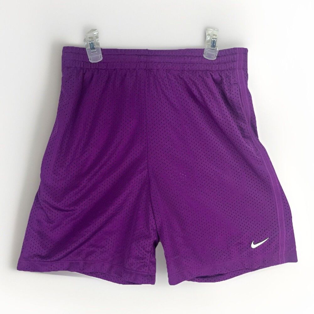 Nike FN8692-503 Kids DRI-FIT Standard Fit Training Shorts Violet Purple Large‎